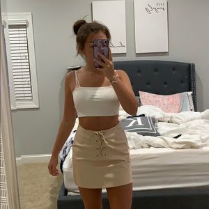 Forever 21 Tan Tight Skirt